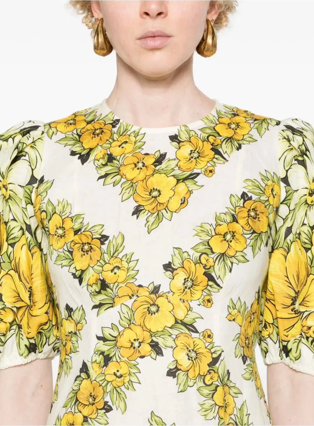 Seed Heritage Shirred Waist Mini Dress Floral Size 4 photo 38