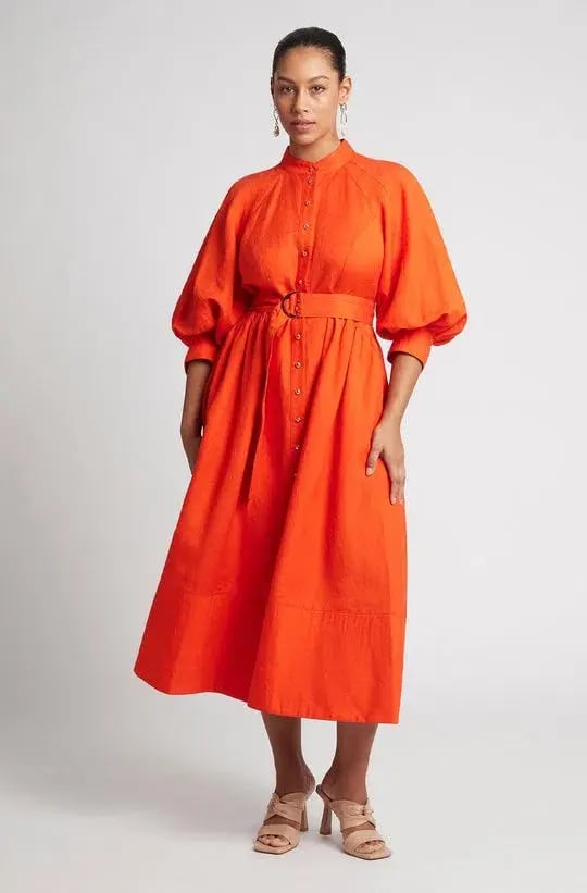 Sheike Piper Dress Tangerine Size 8 photo 2