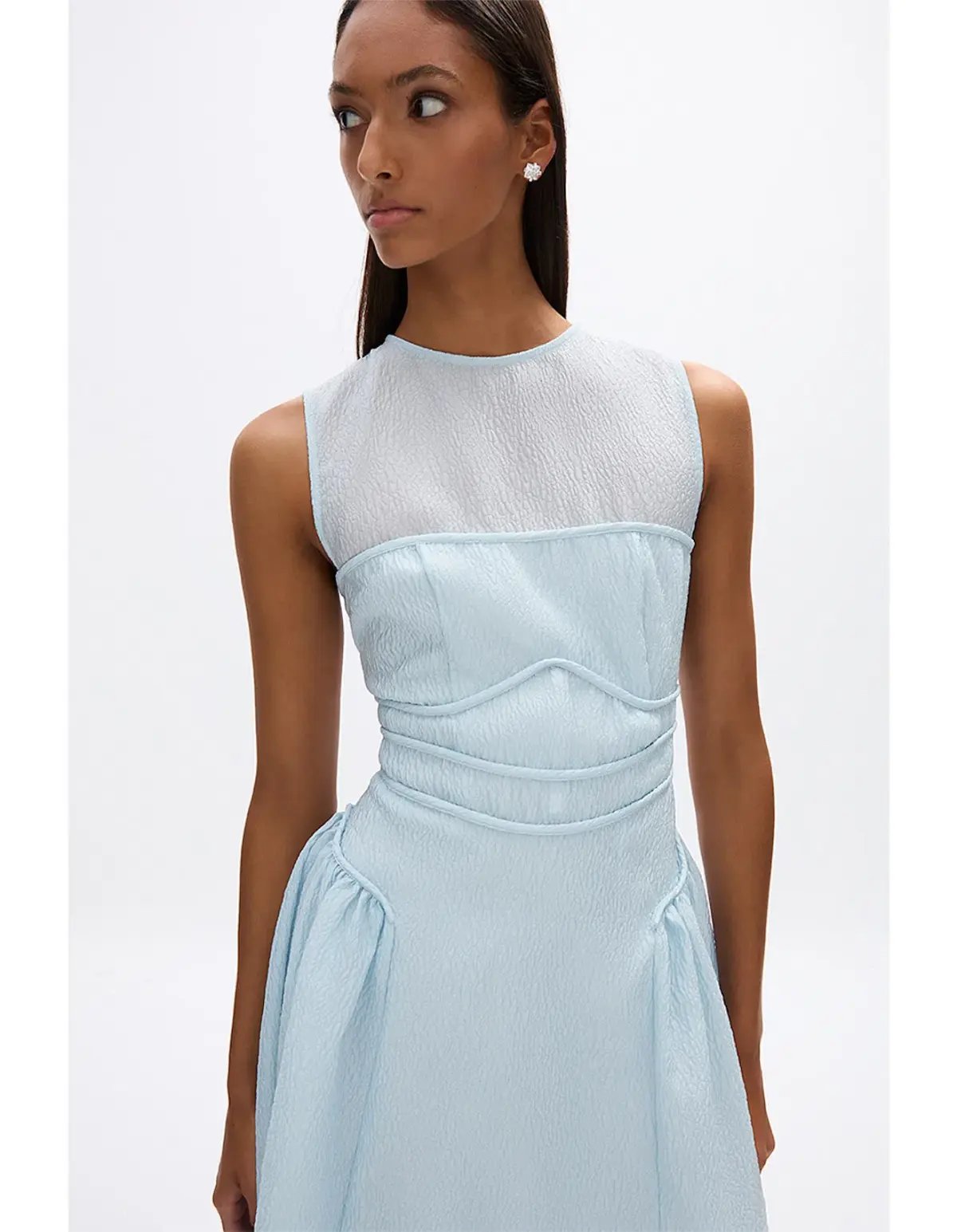 Rachel Gilbert Sophia Dress Sky Blue Size 10 photo 4