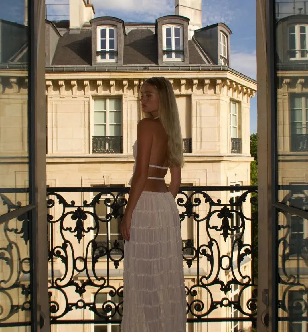 Arcina Ori Juliette Halter Set In Cream Size S / AU 8 photo 10