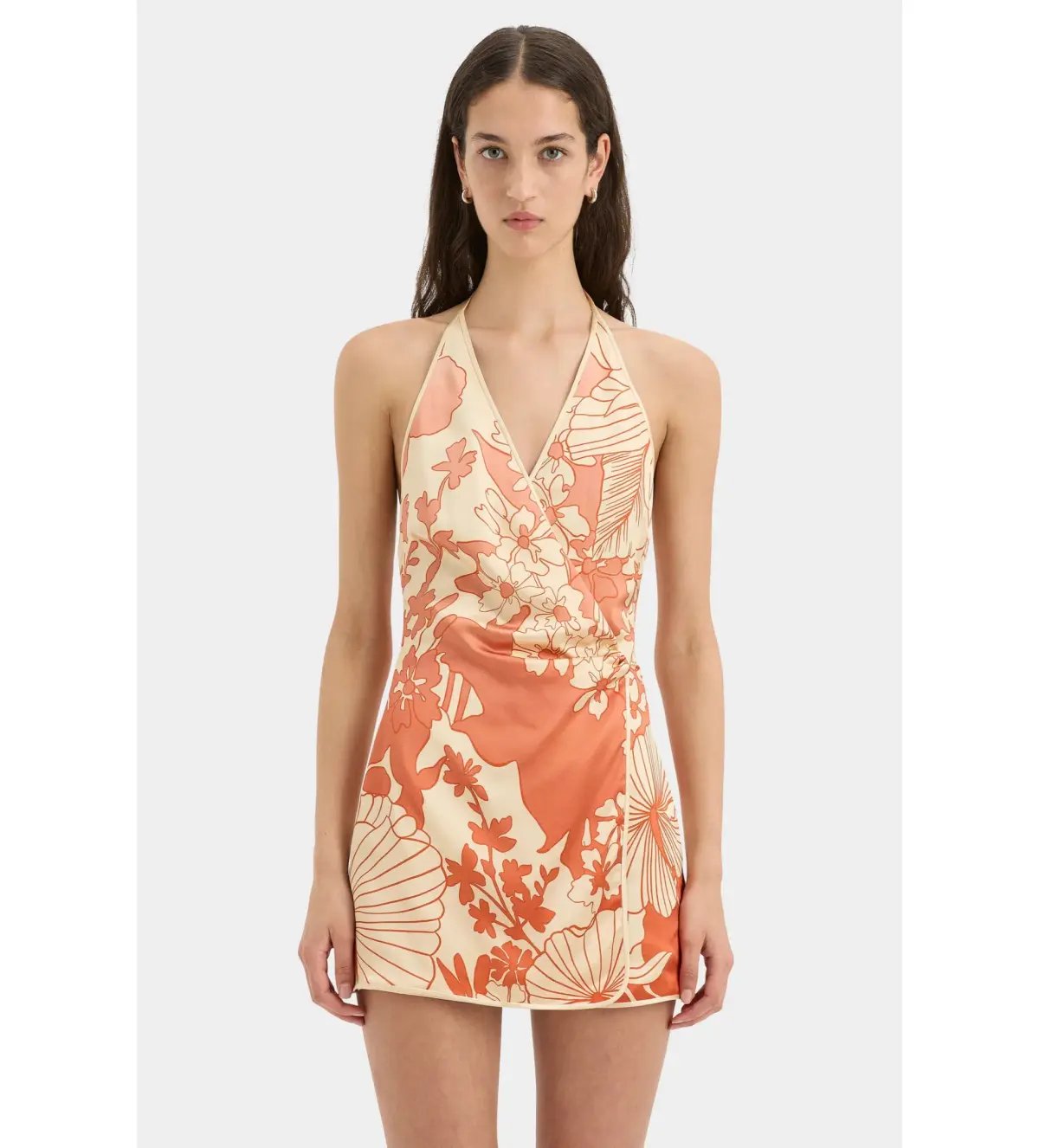 Sir The Label Como Twist Mini Dress in Paradiso Print Size AU 6 photo 2