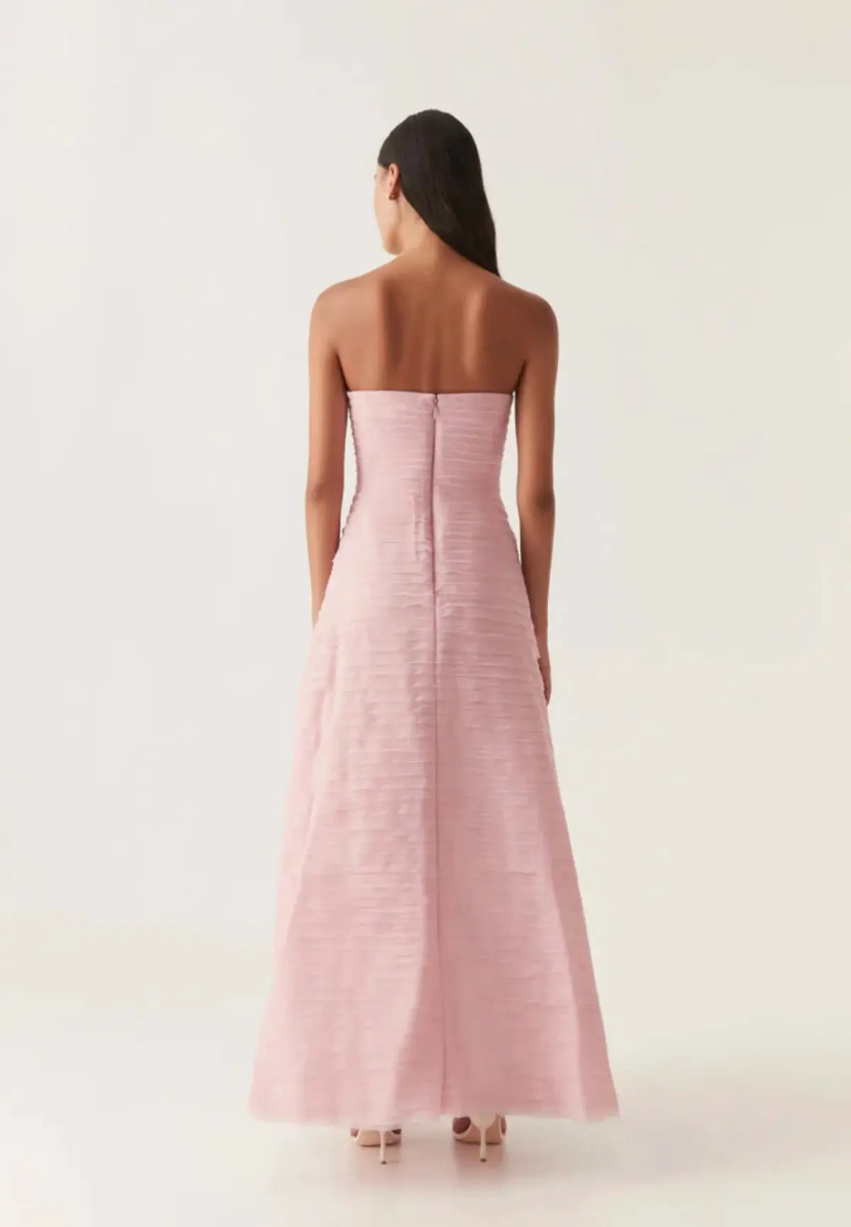 Aje Soundscape Maxi Dress in Chalk Pink Size 8 photo 3