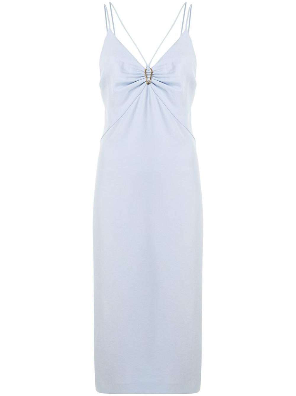 Dion Lee Whitewash Link Slip Dress Blue Size 10 photo 9