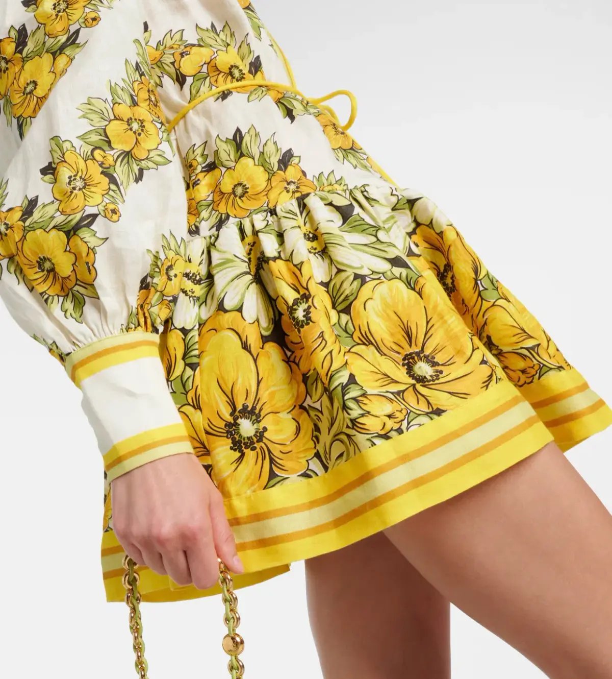 Alemais Gisela Floral Linen Shirt Dress photo 3
