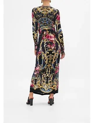 Camilla Long V Neck Twist Front Jersey Dress Size 14/L photo 3