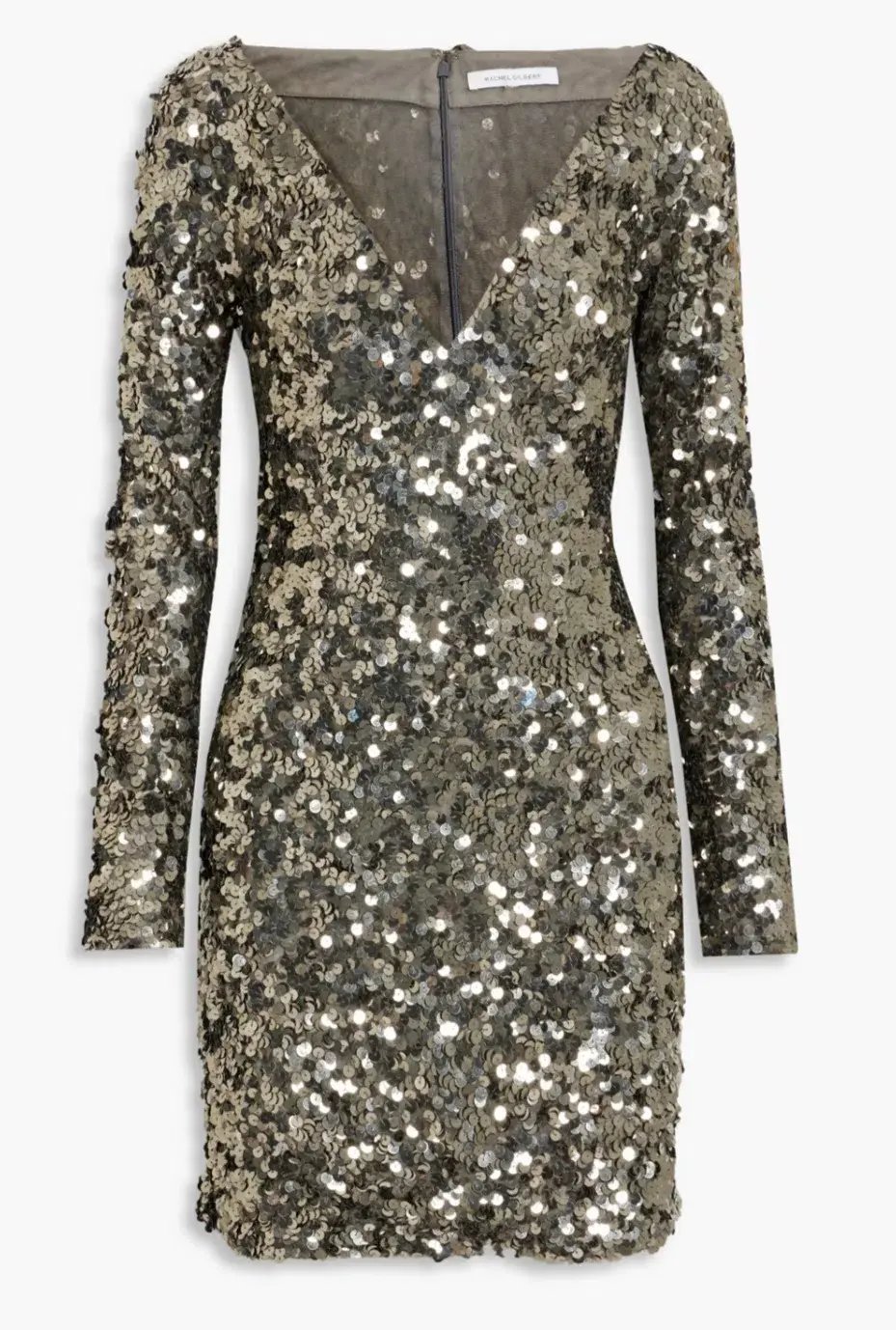 Rachel Gilbert Fleur Mini Dress Gunmetal Size 2 / AU 10 photo 4