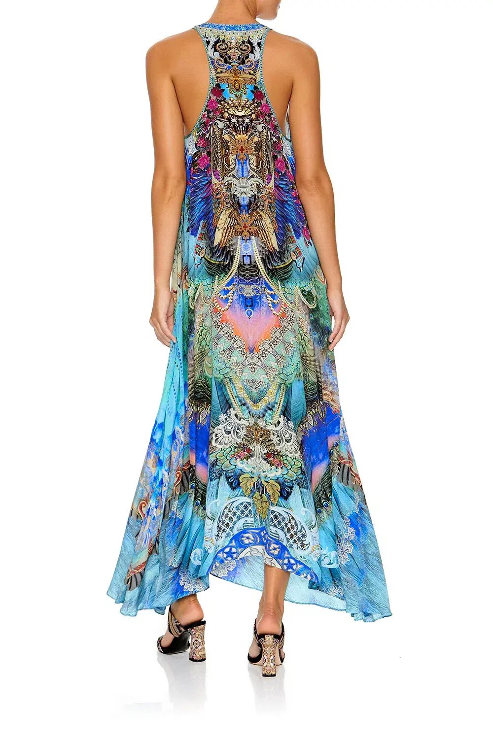 Camilla V Neck Racer Back Maxi Dress Freedom Flight Size S / AU 10 photo 3