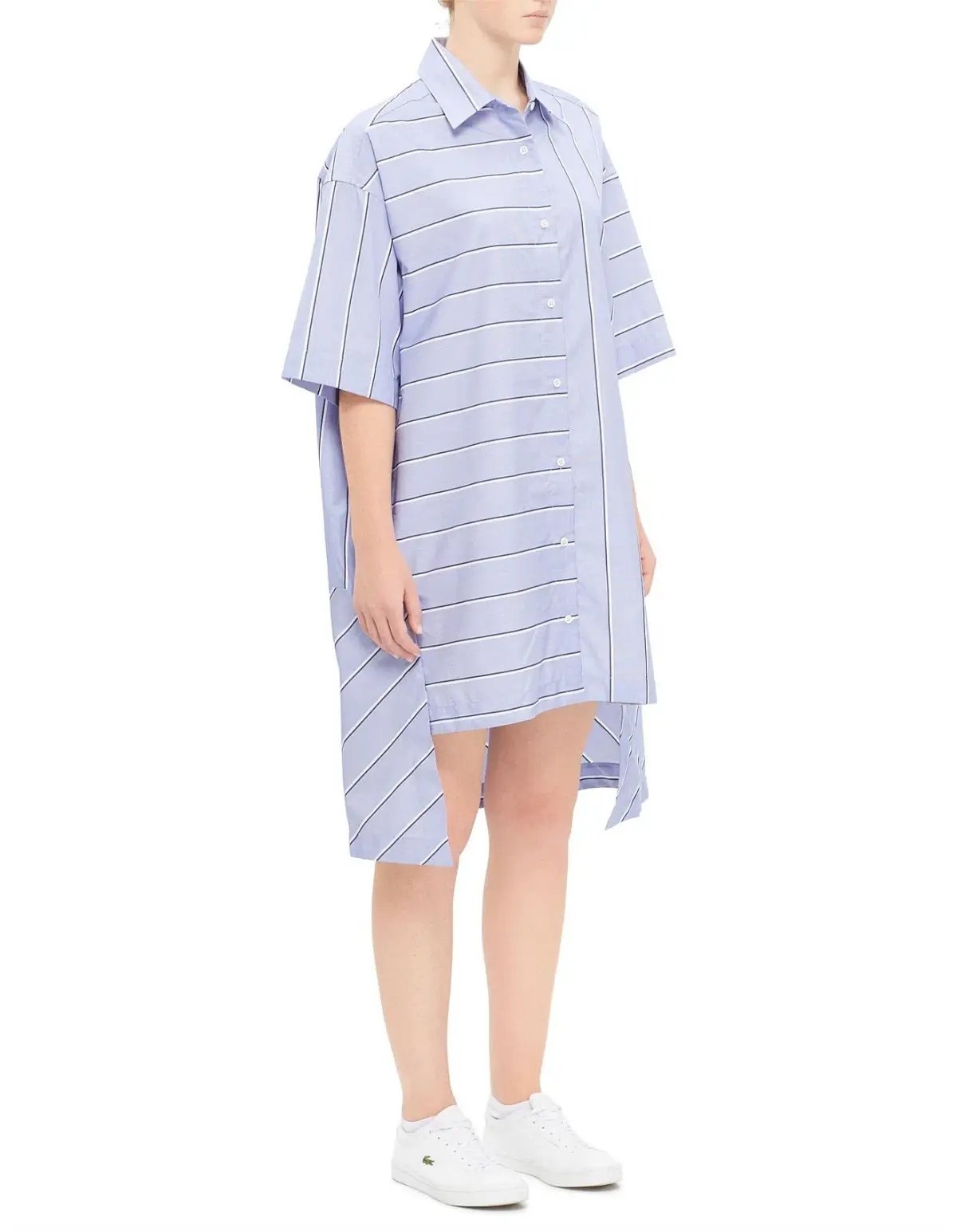 JW Anderson Short Sleeve Step Hem Shirt Dress Size AU 10 photo 2