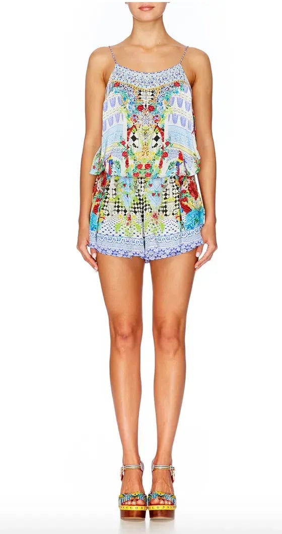 Camilla Masking Madness Shoestring Strap Playsuit Size 10 photo 4