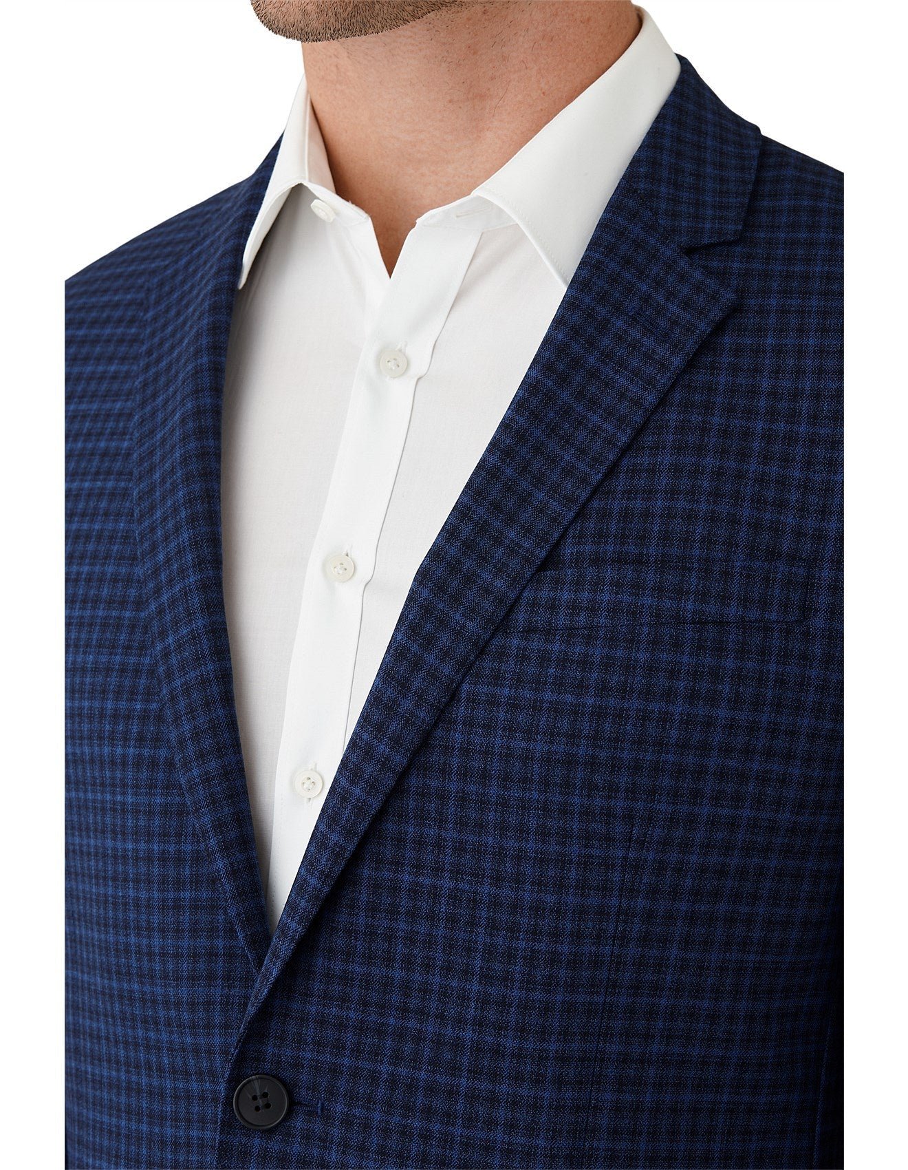 Uber Stone Blue Lewis Check Suit photo 3