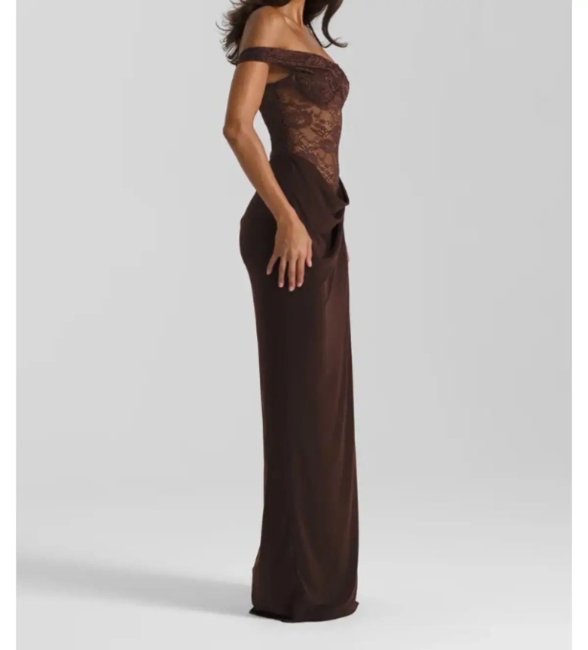 Natalie Rolt Sloane Maxi Dress Espresso Size 1/AU 8 photo 2