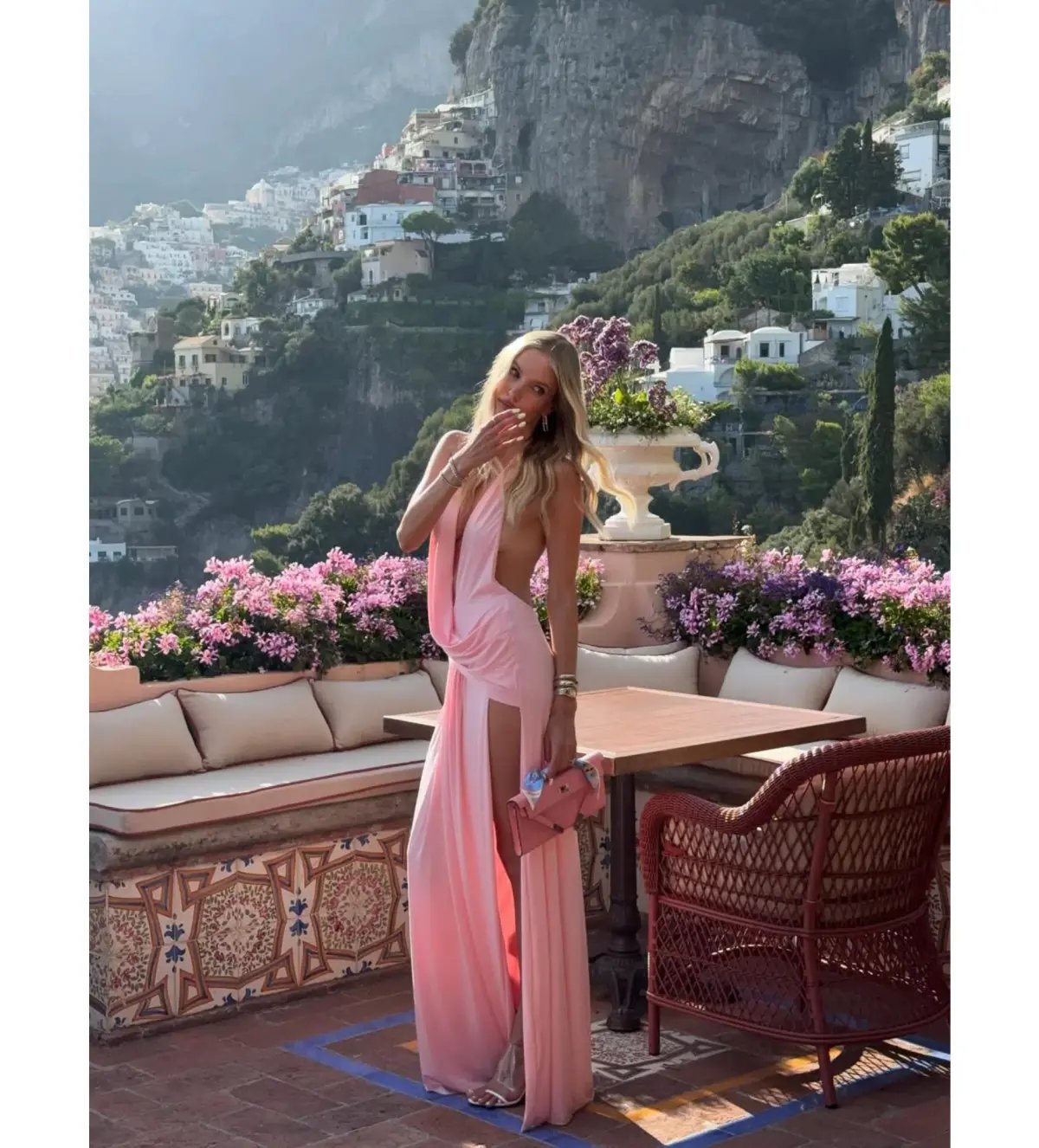 Natalie Rolt Winona Gown in Blossom Pink Size AU 6 photo 4