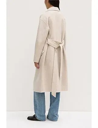 Assembly Label Sadie Single Breasted Wool Coat Oat Marle Size 10/M photo 9