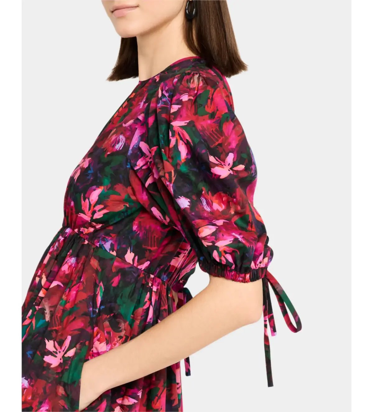 Ulla Johnson Collage Midi Dress Hibiscus Size AU 10 photo 2