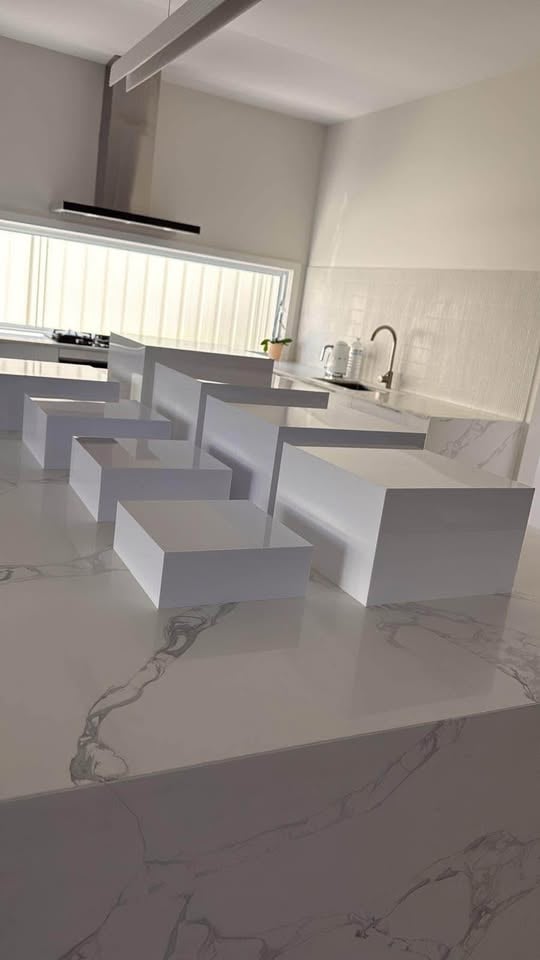 Event Hire - White Acrylic Food Risers/ Display photo 6