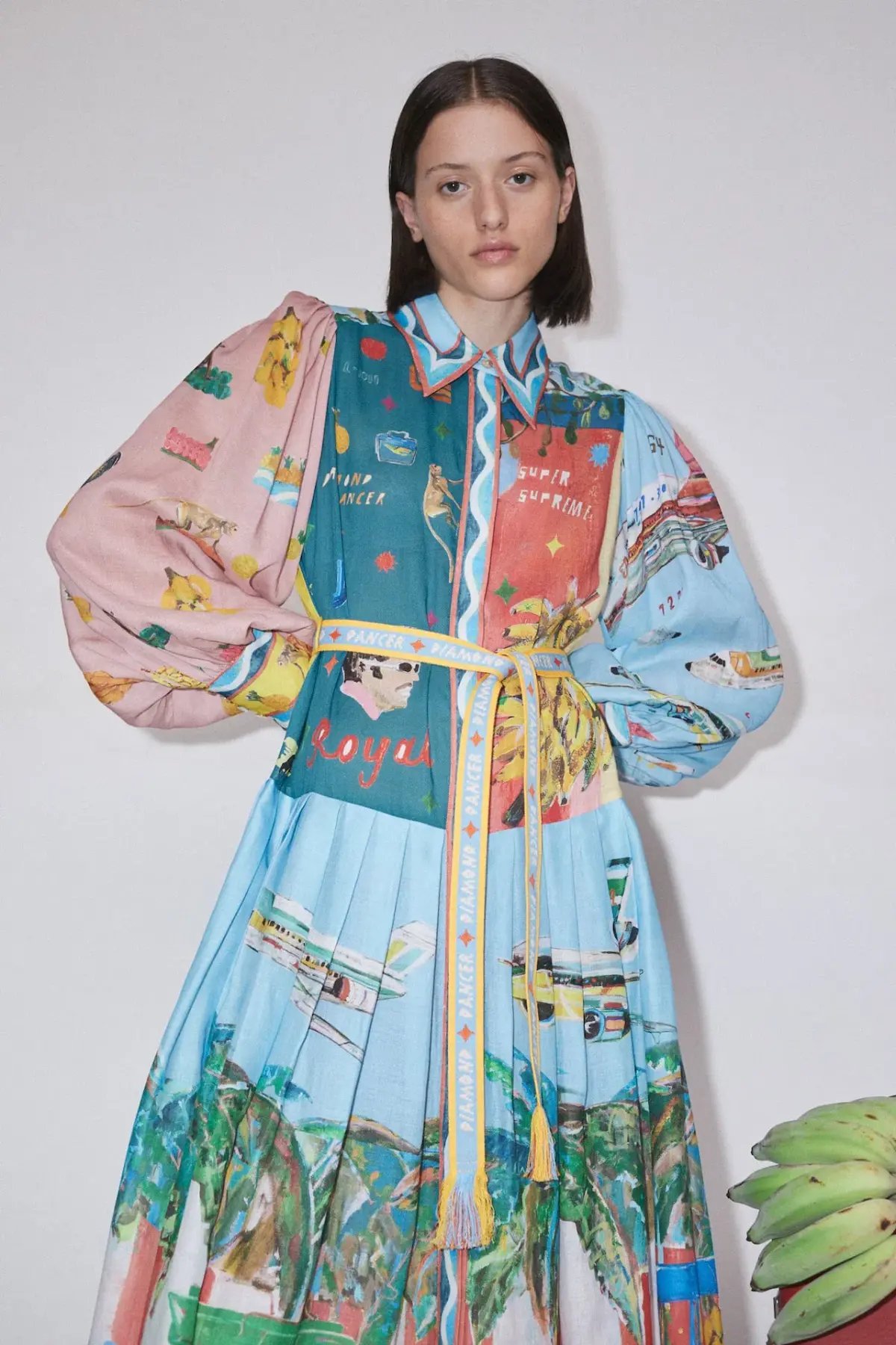 Alemais All Aboard Shirtdress Multi Size 10 photo 4