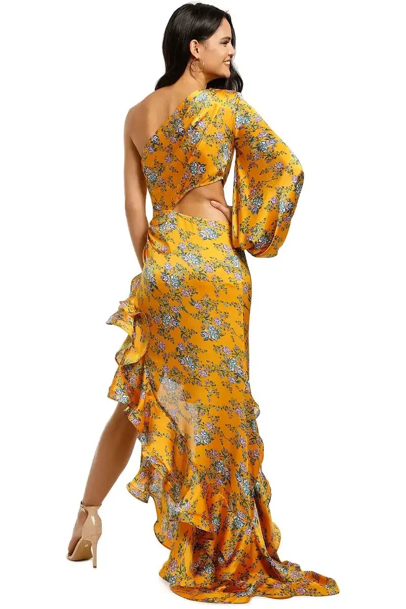 Bronx and Banco Hanna Gown Yellow Size M/10 photo 3