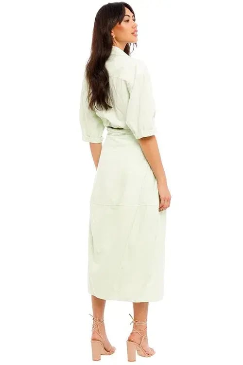 Camilla and Marc Kyra Cocoon Midi Dress Sour Apple Size 6 photo 2