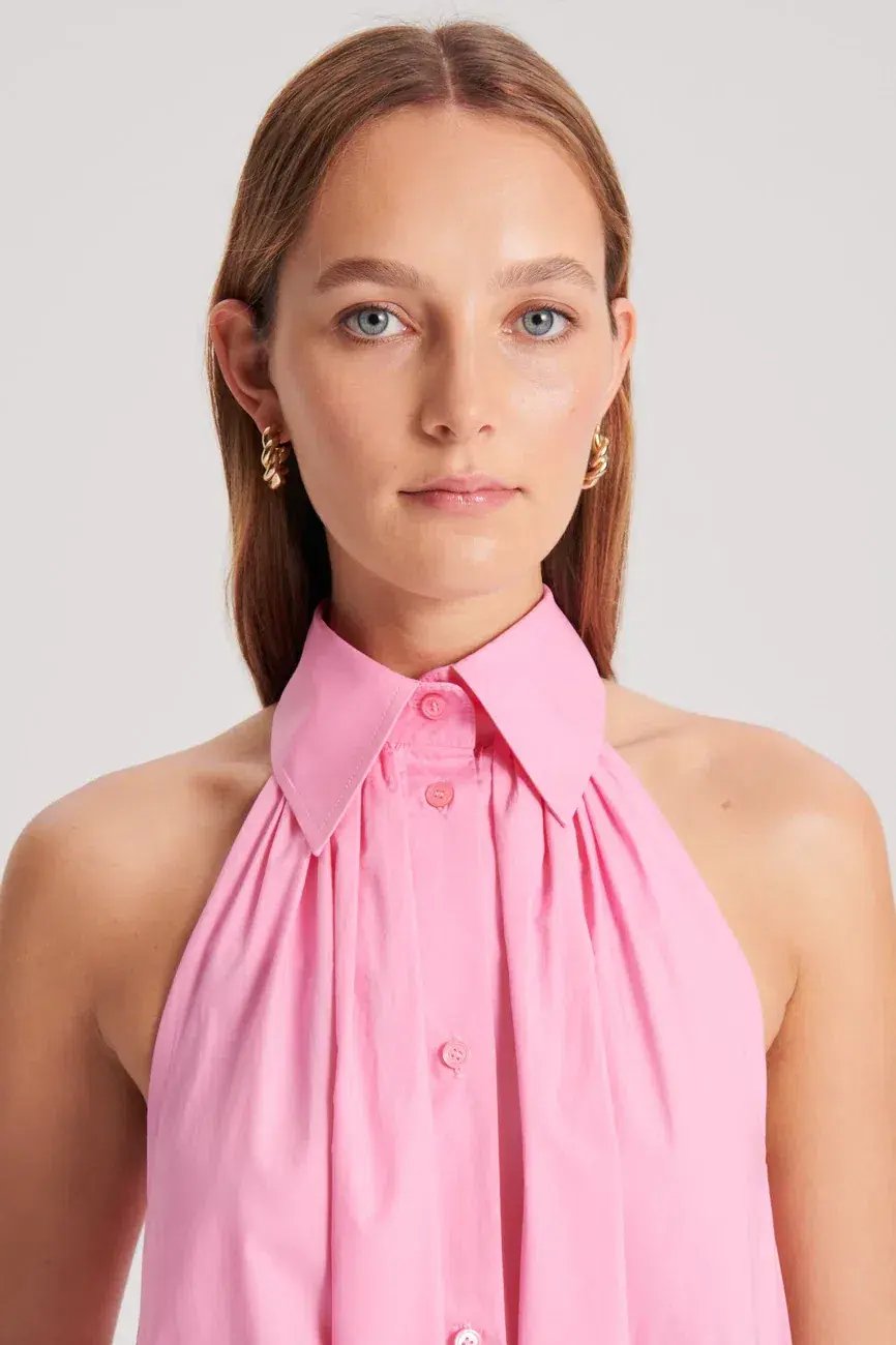 Scanlan Theodore The Parachute Sleeveless Shirt Dress Pink Size  12 photo 4