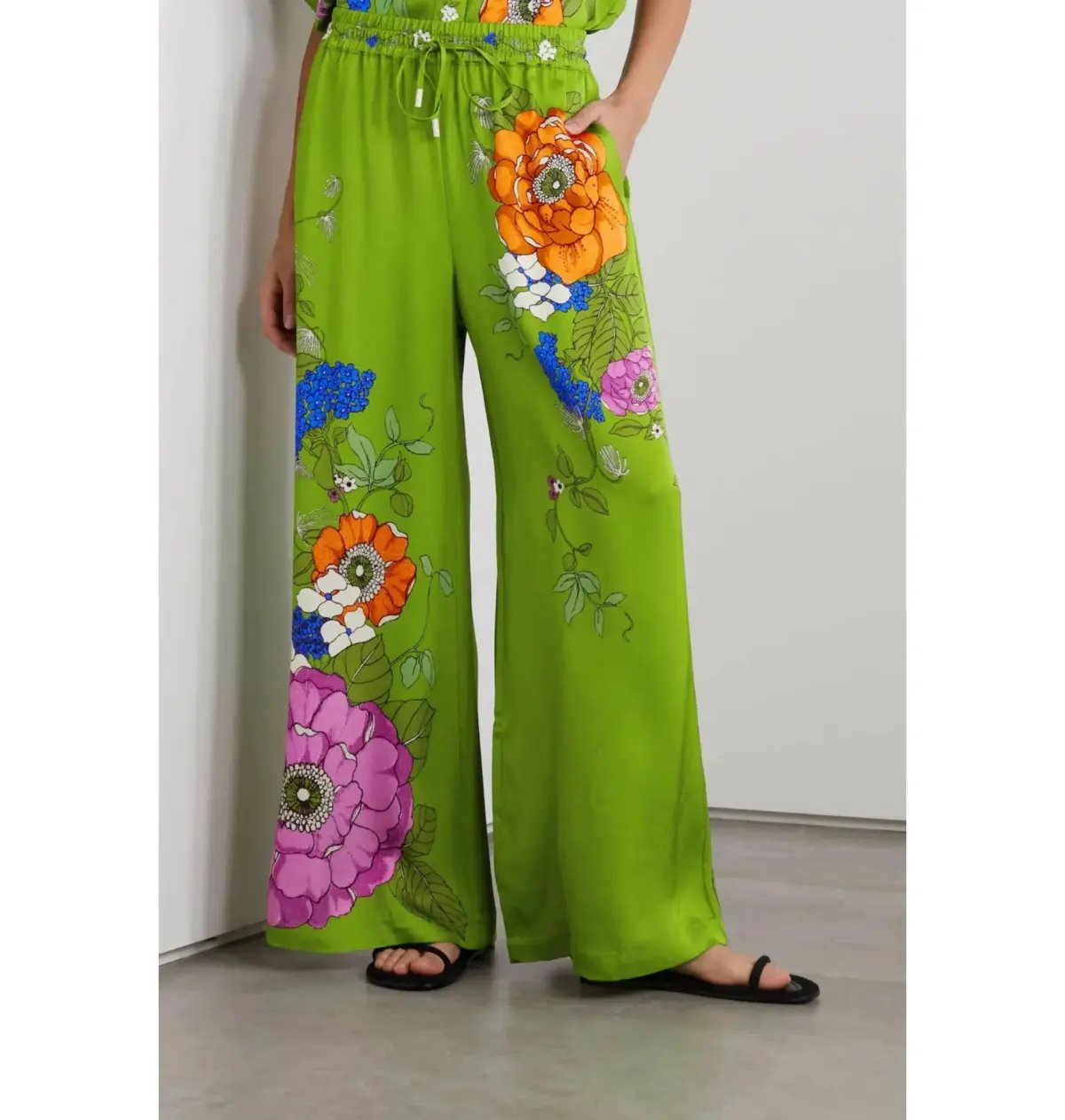 Alemais Olivia Shirt and Pant Set Green Print Size AU 14 photo 2