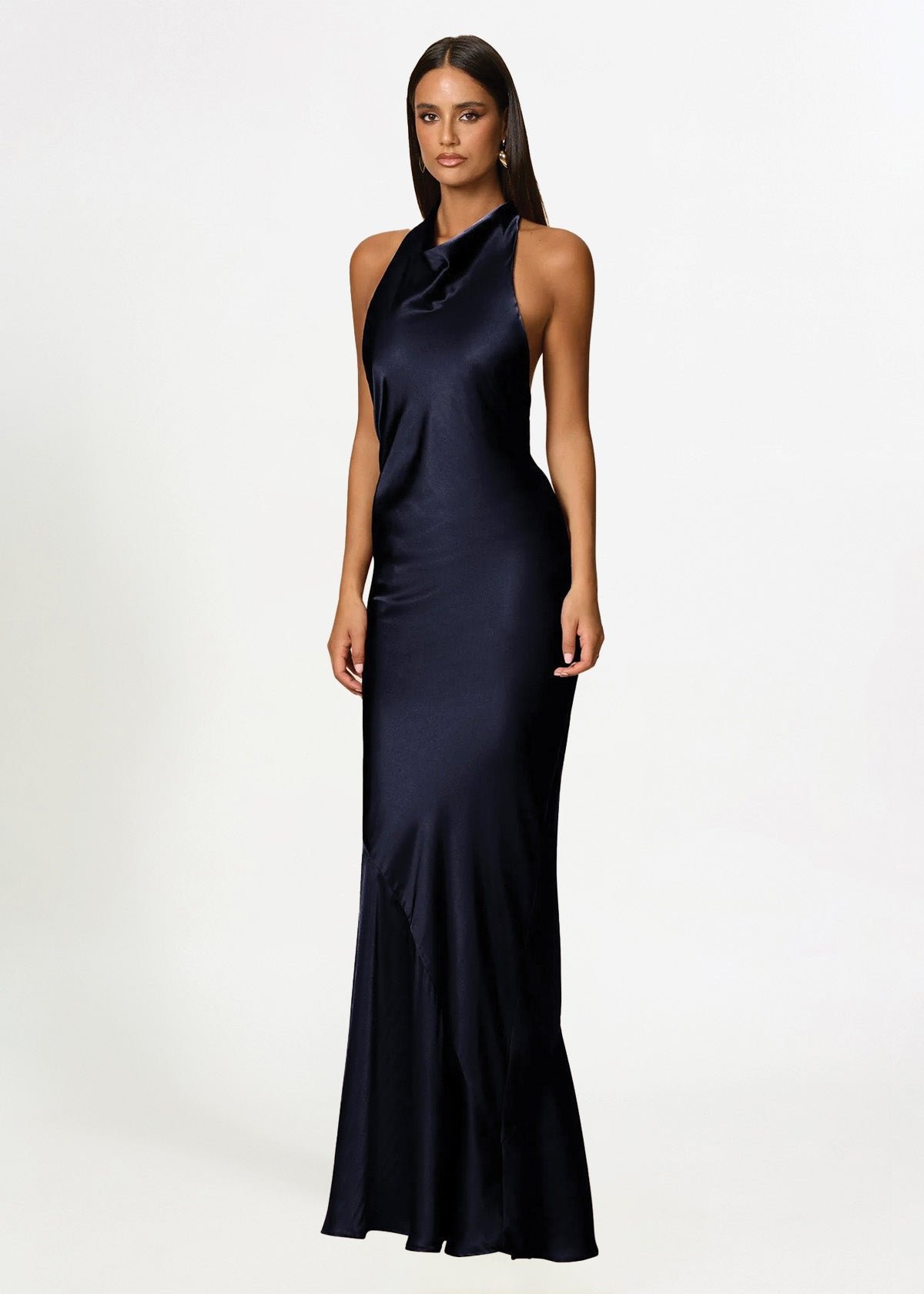 Penelope Halter Gown in Twilight Blue photo 3