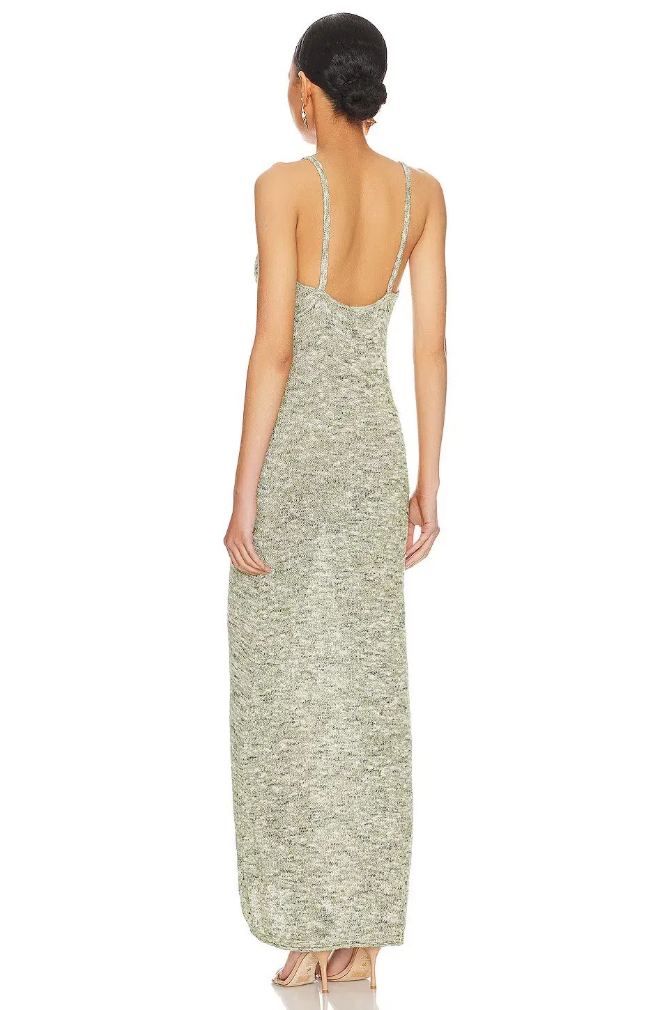 Bec & Bridge Willow Knit Maxi Dress Sage Green Marle Size S / AU 8 photo 2