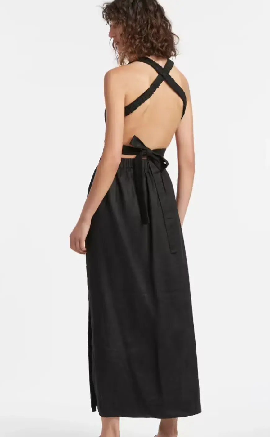 Sir The Label Franc Cross Back Gown Black Size 1 / AU 8 photo 2