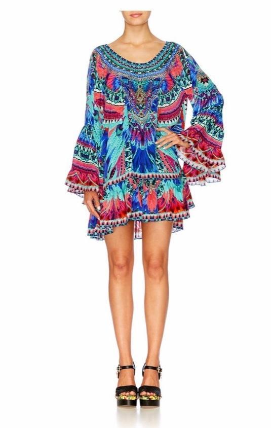 Camilla 'Skyfall' A Line Frill Dress Size M photo 5