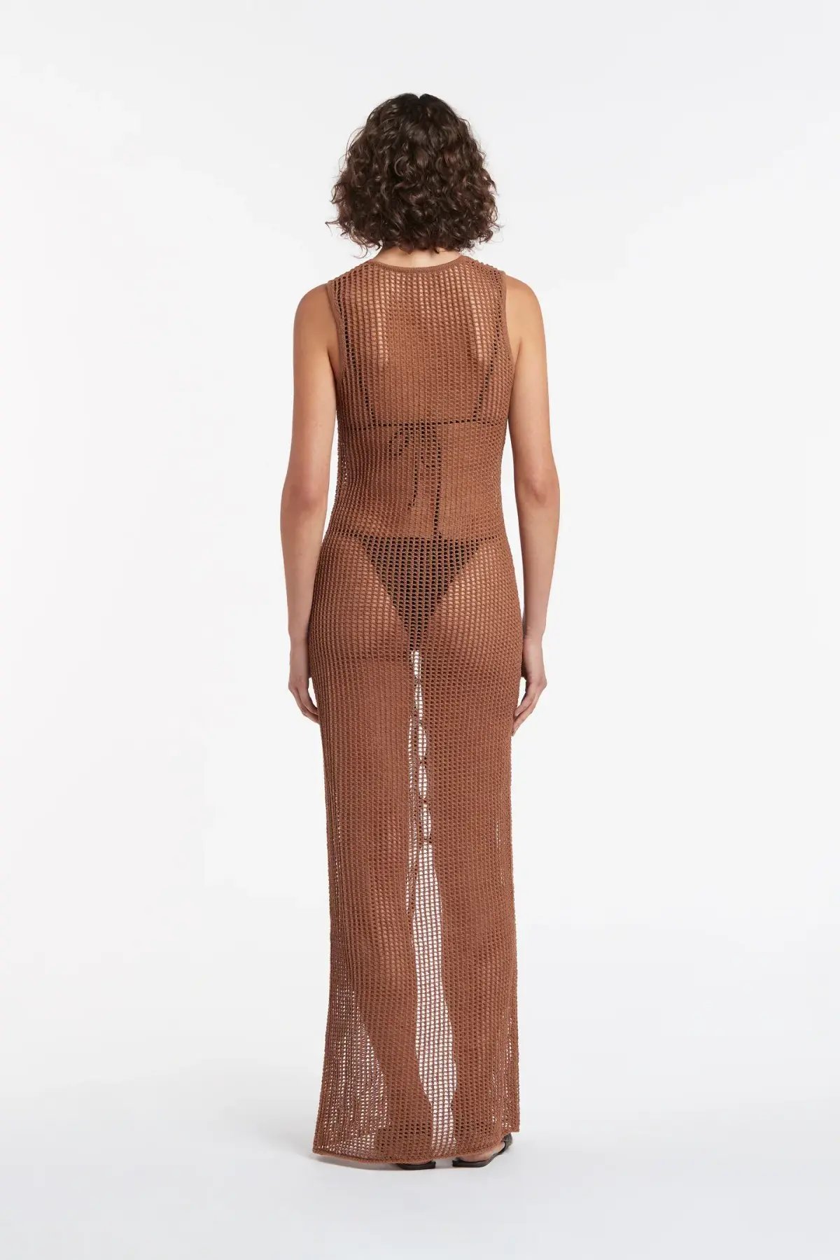 Sir the Label Dulcie Longline Button Up Dress Chocolat Size 1 / AU 8 photo 2