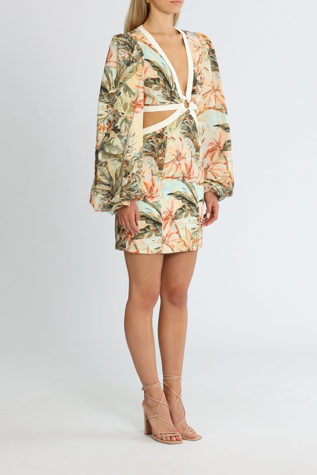 Madrid Dress - Painted Floral Print photo 2