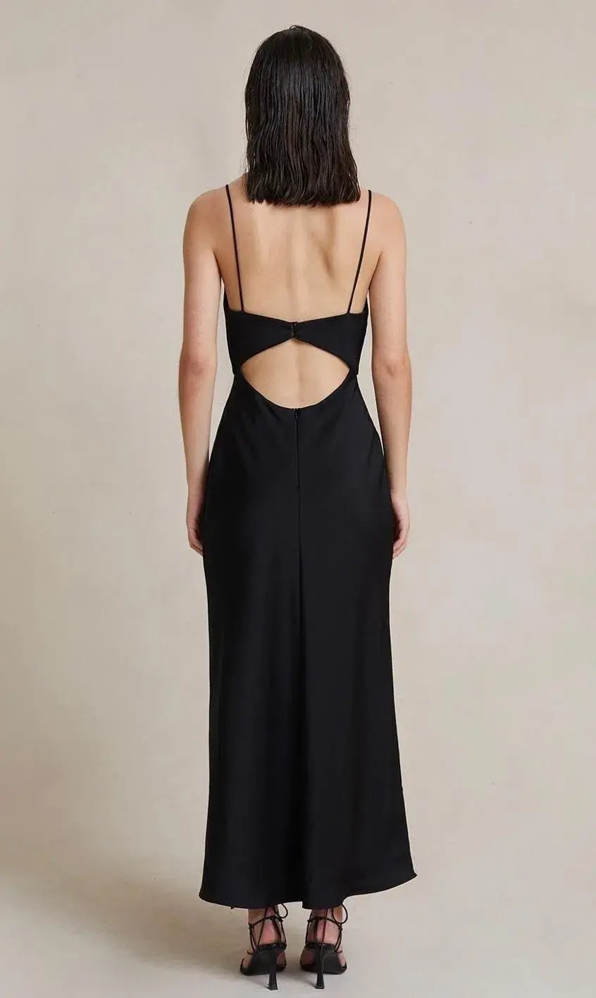 Bec & Bridge Valerie Midi Dress in Black Size 8 / S photo 3
