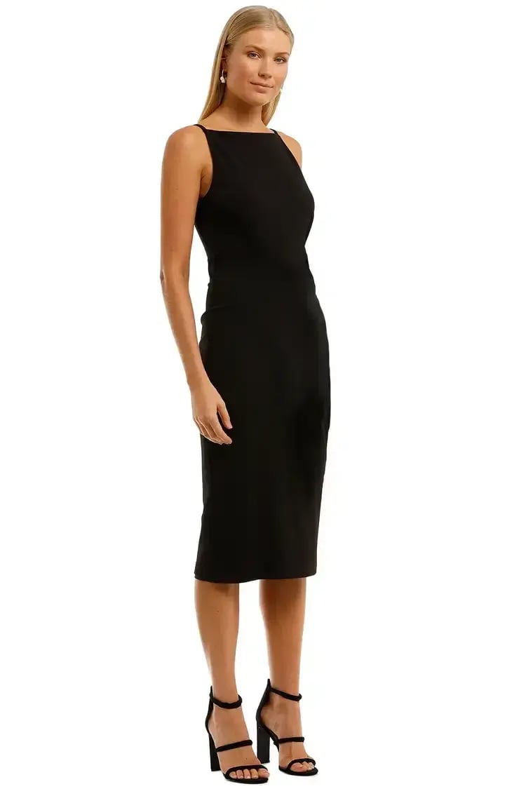 Pasduchas Frisk Midi Dress in Black Size 14 photo 2