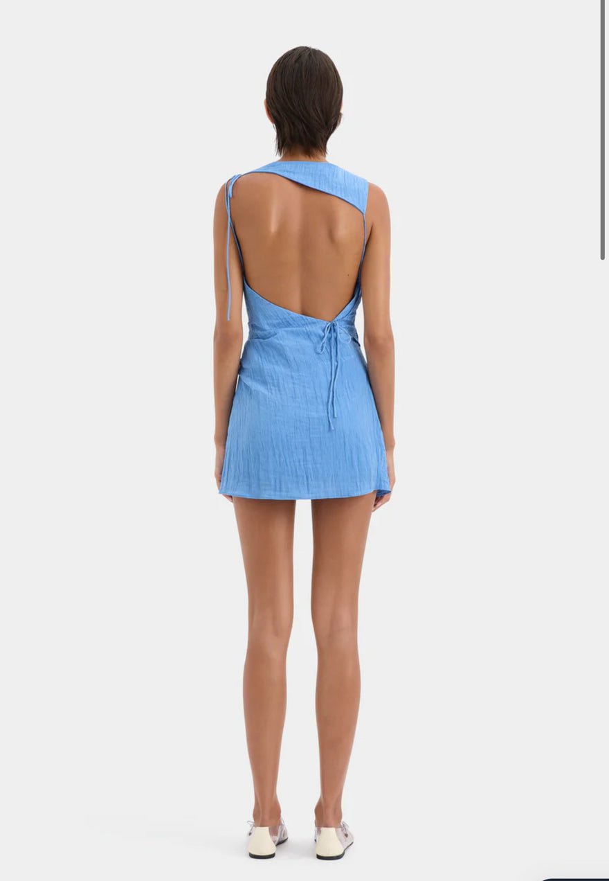 Sir The Label Ligera Mini Dress In Cornflower photo 3