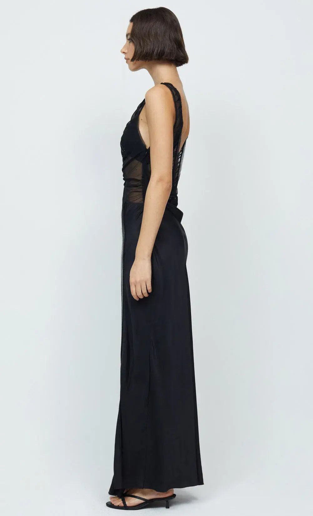 Bec & Bridge Naomi Split Maxi Dress Black Size 8 / S photo 4