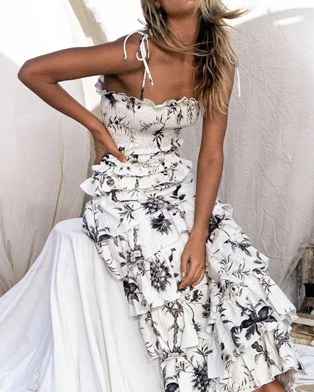 Sir the Label Marielle Ruffle Maxi Dress Floral Size 10 photo 3