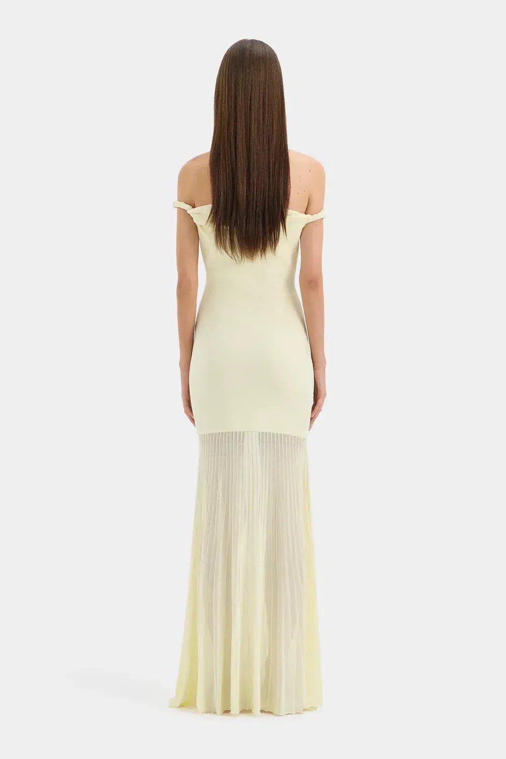 Sir the Label Elia Off Shoulder Twist Dress Lemon Sorbet Size 2 photo 2