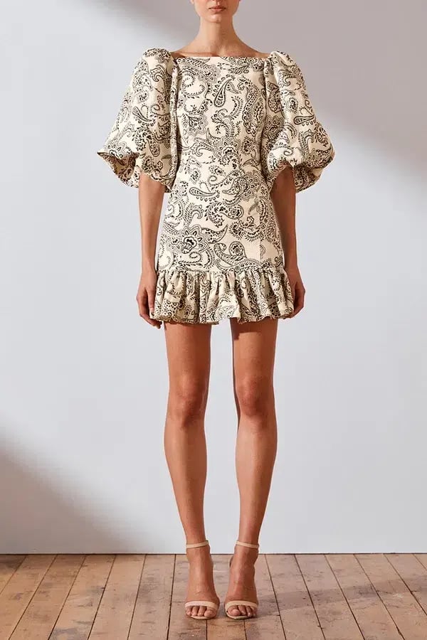 Shona Joy Zella Linen Backless Mini photo 3