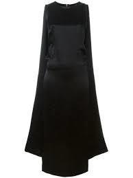 McQ Alexander McQueen Black Maxi Cape Dress size 8 photo 4