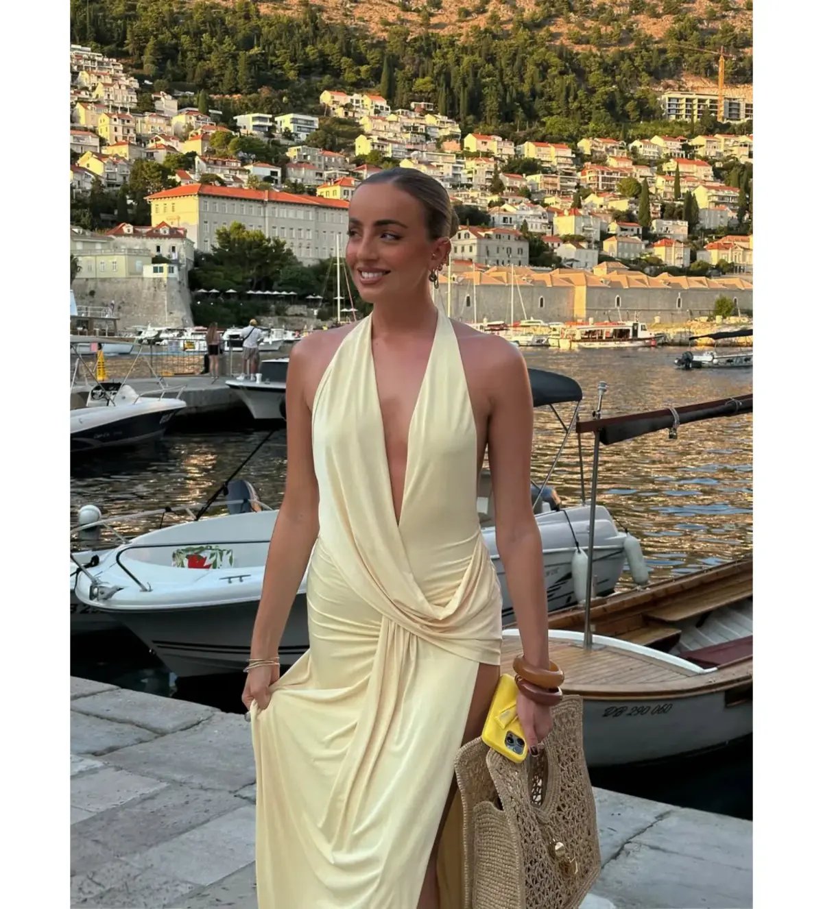 Natalie Rolt Winona Maxi Gown in Lemon Size XS / AU 6 photo 4