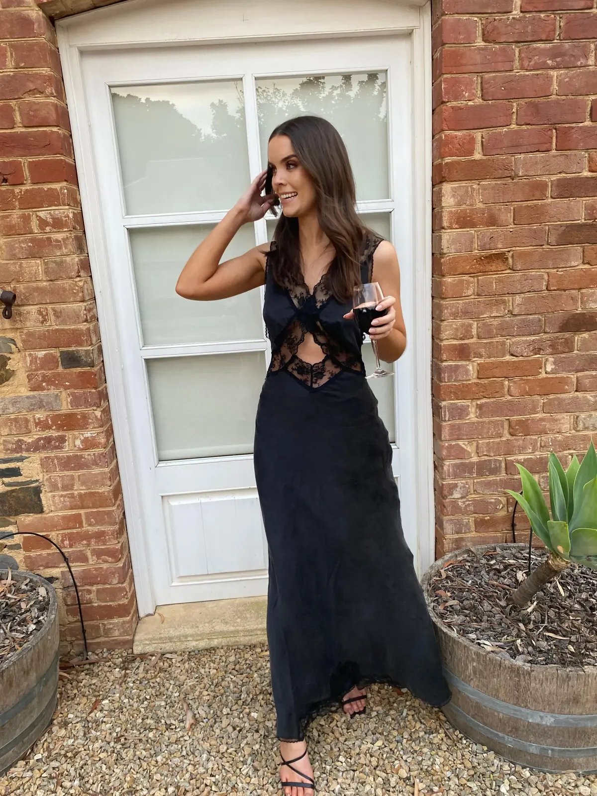 Sir The Label Aries Cutout Dress Black Size 1 photo 2