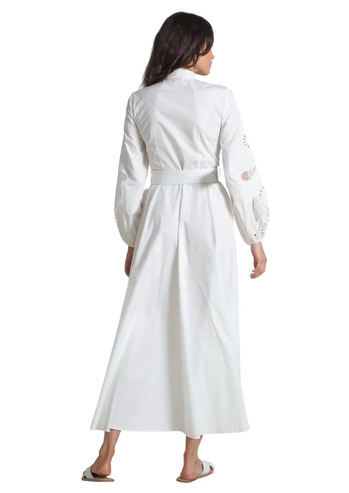 Ixiah Cosmos Maxi Dress White Size 6 photo 2