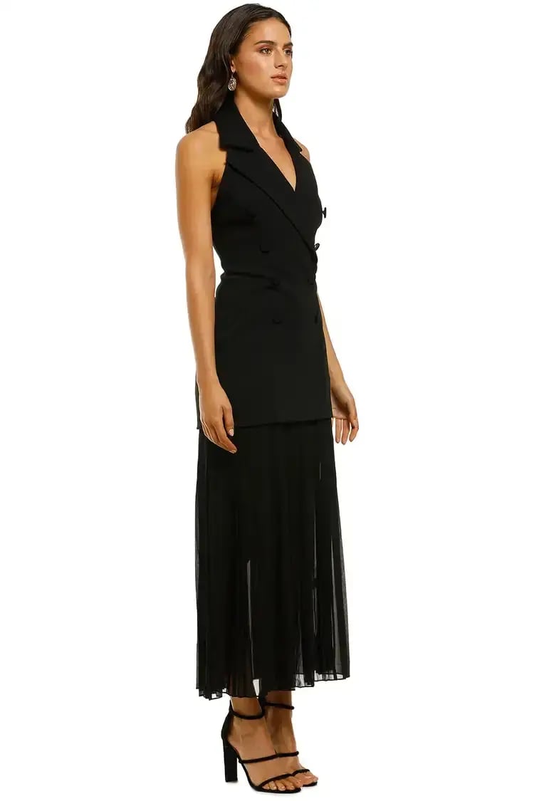 MISHA Sammiah Dress Black Size 12 photo 2
