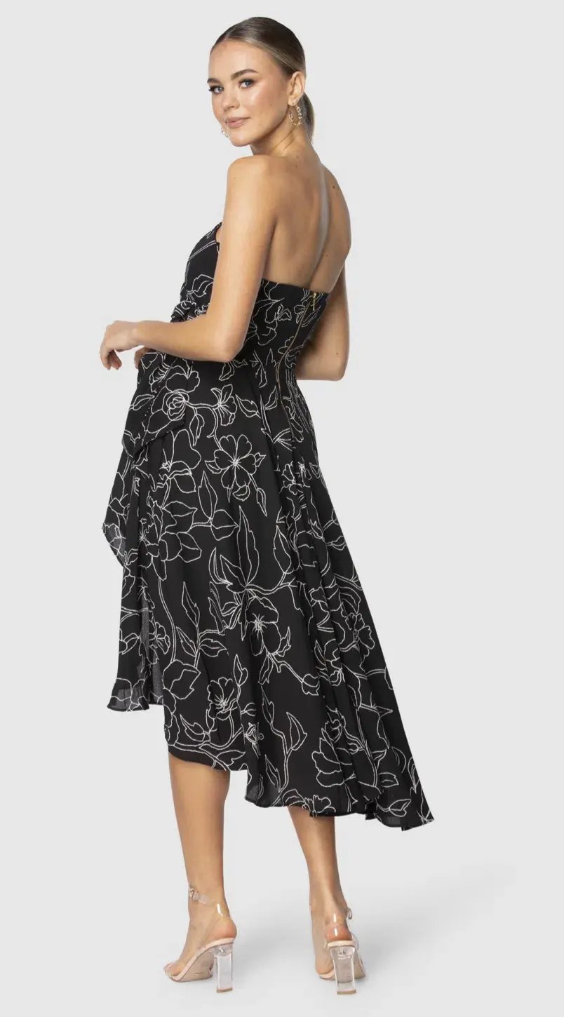 Pilgrim Black Carly dress Size 8 photo 3