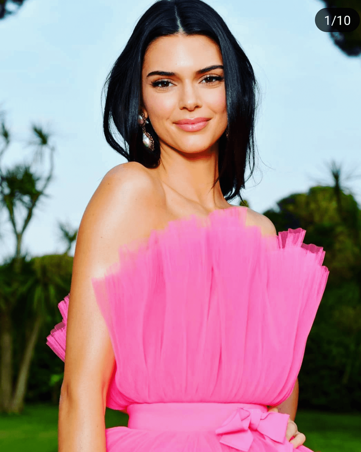 Giambattista Valli Pink Flared Tulle Dress Size 10 photo 3