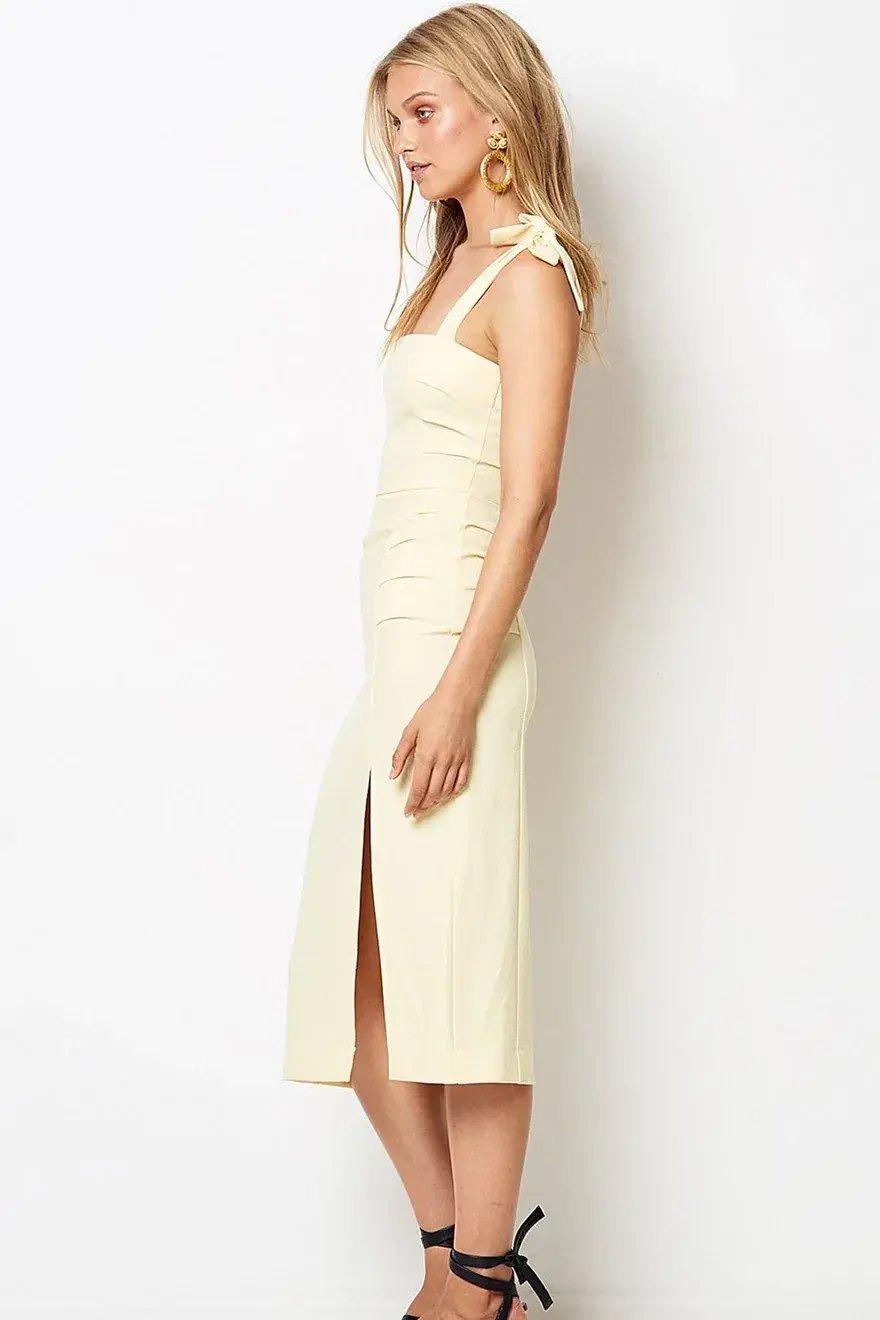 Bec & Bridge Bonita Tie Dress Yellow Size 8 photo 2