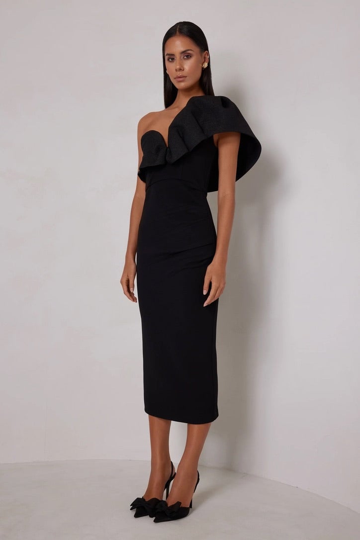 Elle Zeitoune Sharleene Dress - Black photo 3
