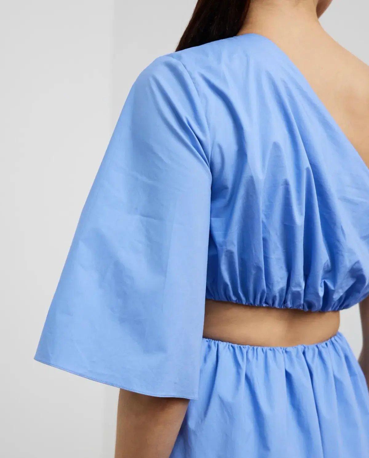 Camilla and Marc Wally One Shoulder Cut Out Maxi Dress in Sky Blue Size 10 photo 5