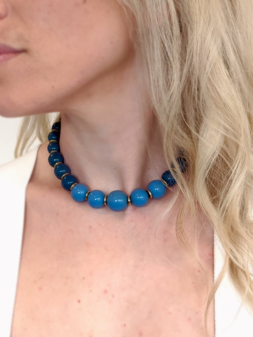 Saint Laurent YSL Vintage bead choker necklace photo 4