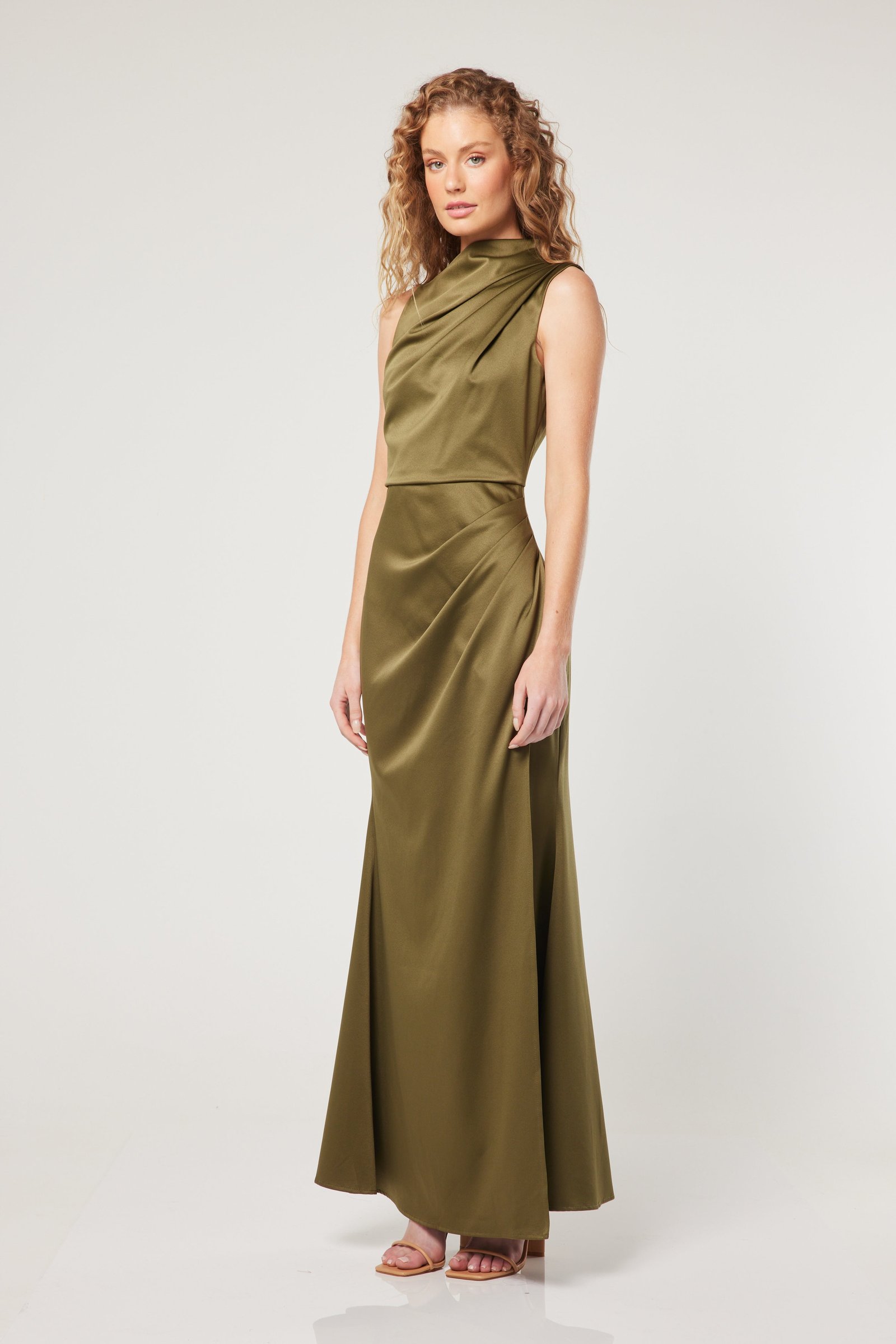 ELLIATT AVALITE MAXI DRESS - OLIVE photo 3