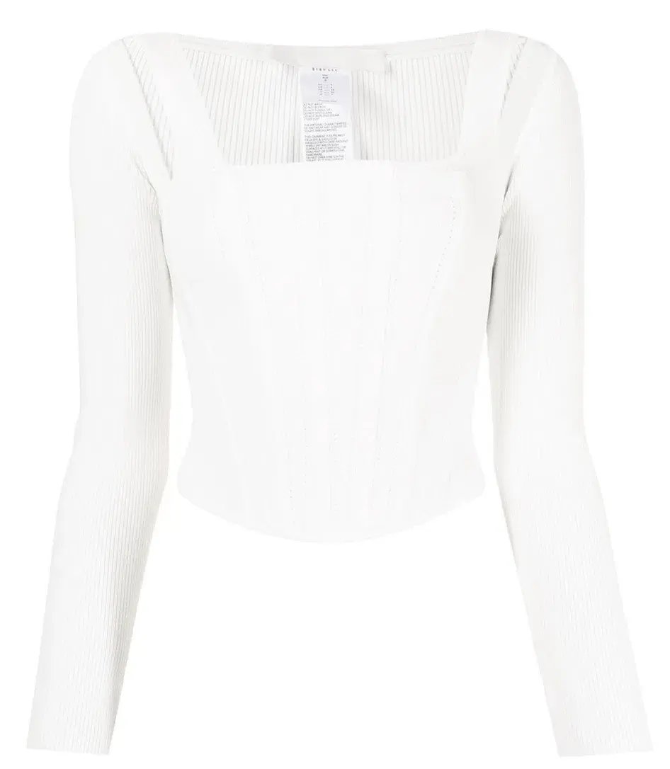 Dion Lee Pointelle Corset Top White Size 6 photo 5